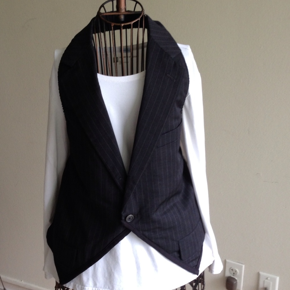 SALE!!! Vintage Repurposed Tailored Brooks Brothers Vest 1ofakind